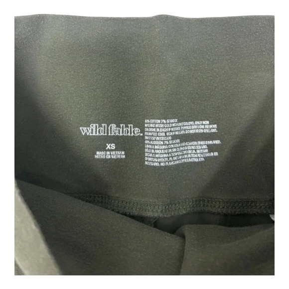 Wild Fable Olive Green XS Bell‎ Bottom Leggings - Picture 2 of 3